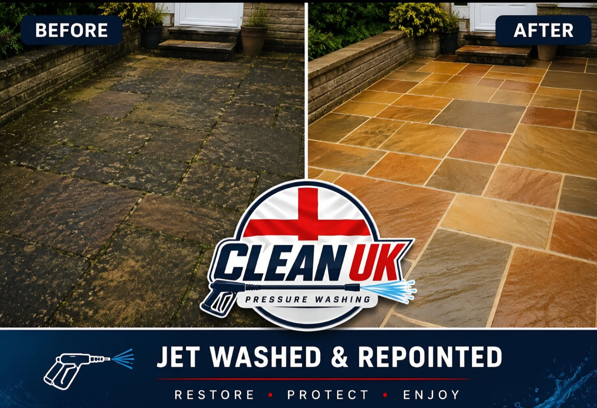 Outstanding patio cleaning results